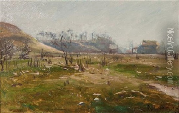 Milwaukee Meadow Land Oil Painting - Richard Lorenz