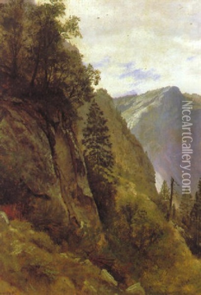 King's Canyon Oil Painting - Albert Bierstadt