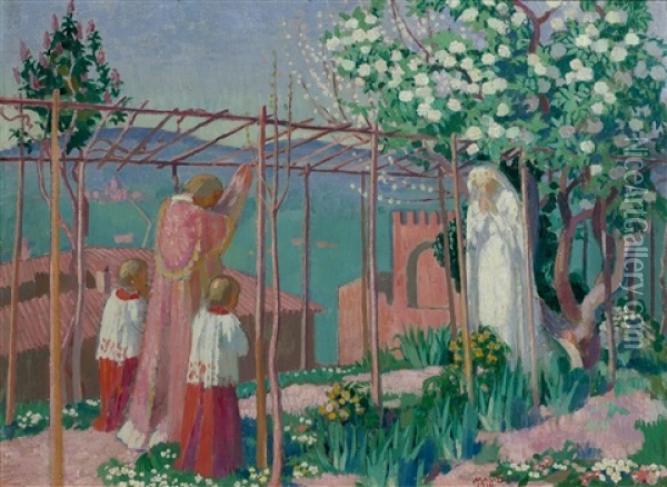 Annonciation D'assise Oil Painting - Maurice Denis