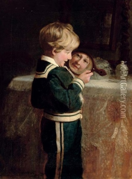 I See You! Oil Painting - Frederick Morgan