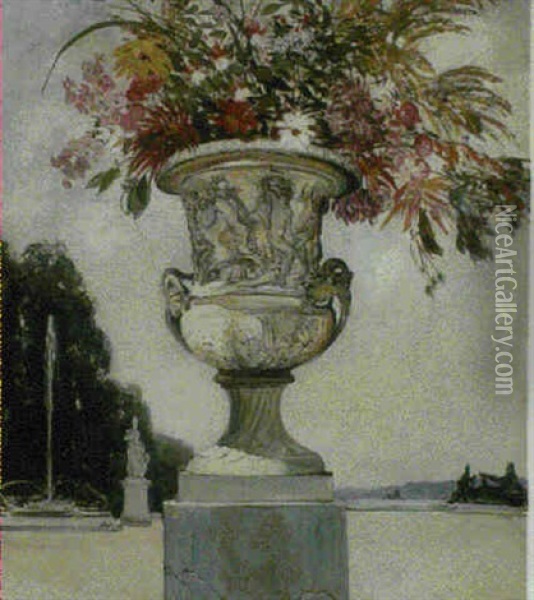 An Urn, Versaille Oil Painting - Alexander Jamieson