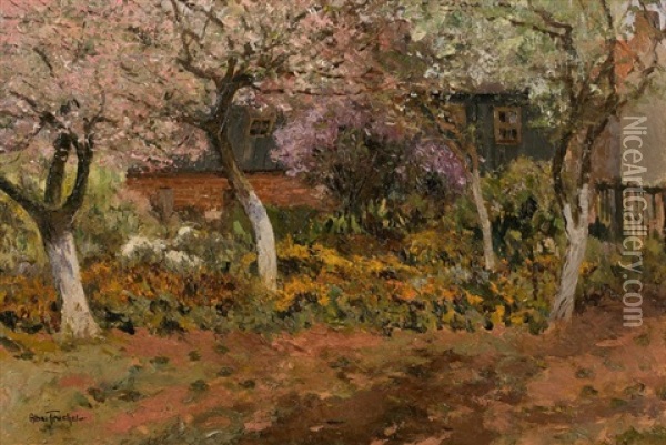 Jardin Au Printemps Oil Painting - Louis Abel-Truchet