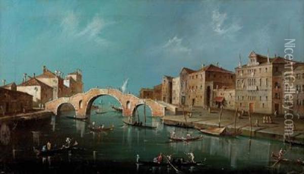 Canale Di Cannaregio Oil Painting - Francesco Guardi