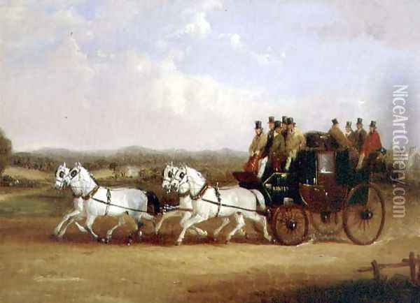 The Brighton Coach on the Open Road Oil Painting - William Joseph Shayer