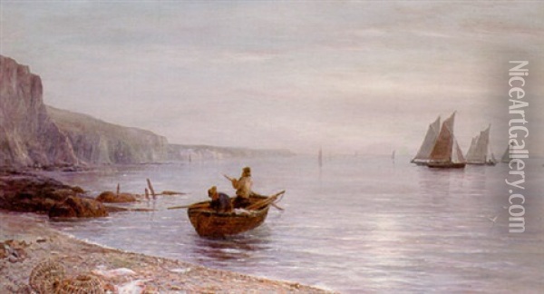 Early Morning, South Devon Oil Painting - Gustave de Breanski