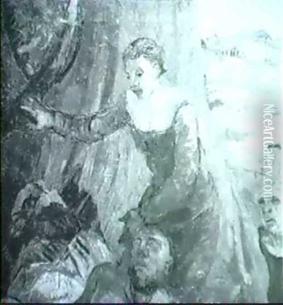 Judith Und Holophernes Oil Painting - Adolf Schinnerer