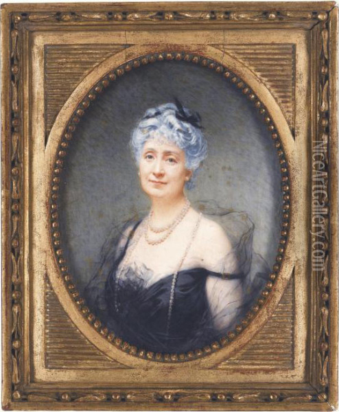 Portrait Of Marie Oil Painting - Richard Hortense