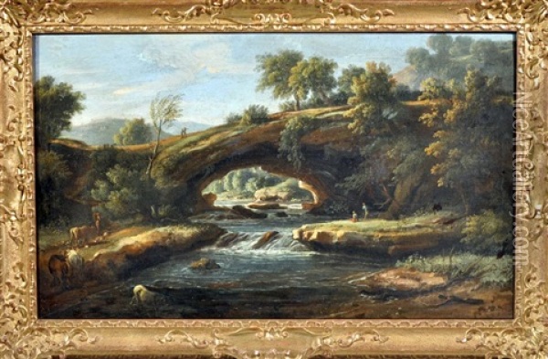 Paesaggio Campestre Oil Painting - Hendrick Frans van Lint