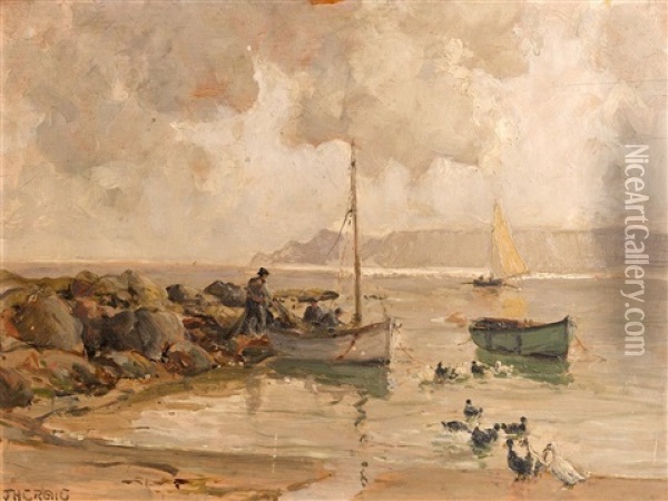 Morning Cushendun, Co.antrim Oil Painting - James Humbert Craig