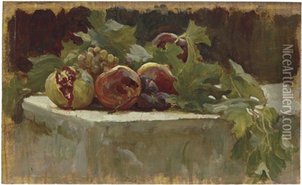 Still Life Study For 'clytie Oil Painting - Lord Frederic Leighton