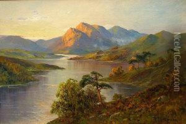 Ardlui- Loch Lomond Oil Painting - Frances E. Jamieson