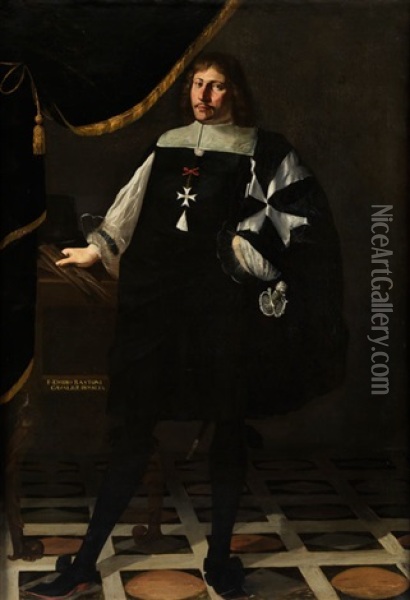 Portrait Eines Ritters Des Malteserordens 