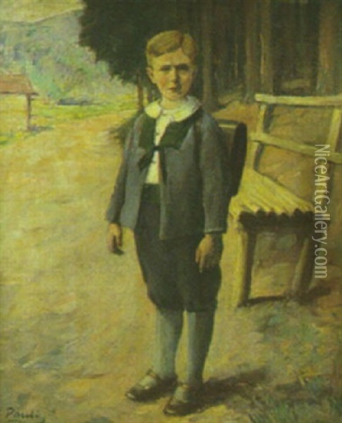 Le Jeune Ecolier Oil Painting - Hanna (Hirsch) Pauli
