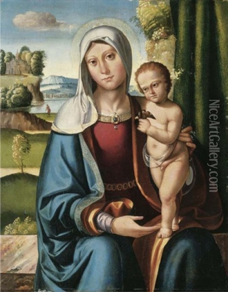 The Madonna And Child Oil Painting - Benvenuto Tisi da Garofalo