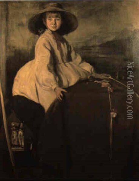 La Petite Marchande Oil Painting - William Nicholson