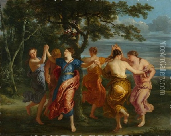 Tanz Der Horen - Verlauf Der Jahreszeiten Oil Painting - Erasmus Quellinus II