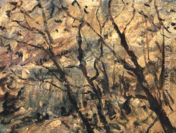 Walchensee Bei Schnee Und Nebel Oil Painting - Lovis Corinth