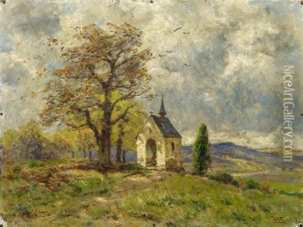 Kapelle Bei Mertloch In Der Eifel Oil Painting - Heinrich Hartung the Elder