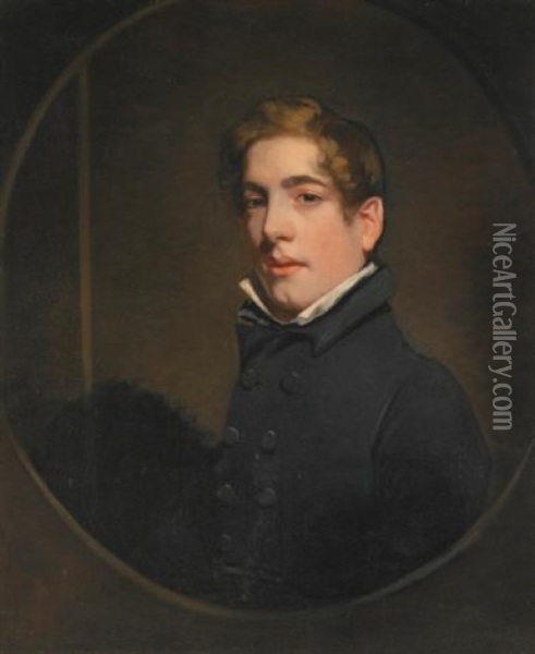 Portrait Of Charles Lamb (1775-1834) Oil Painting - John Watson Gordon