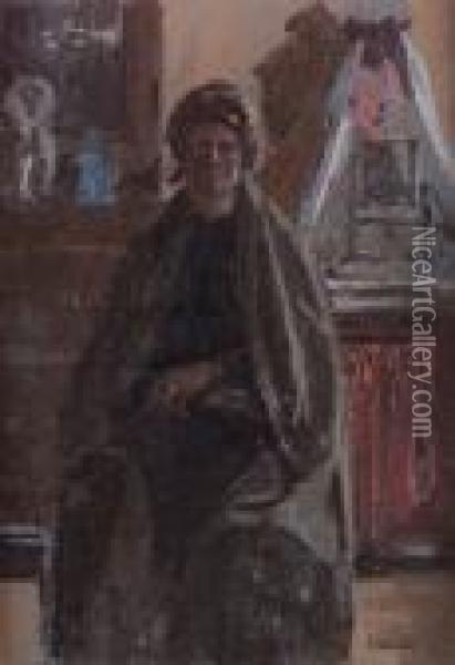 Portrait Of Carolina Dell'aqua Oil Painting - Walter Richard Sickert