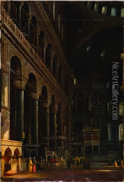 Ayasofya Oil Painting - Prince Abdul Mejid