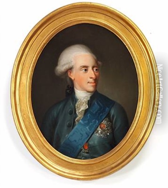 Portrait Of Frederik Heir Presumptive To The Throne Oil Painting - Jens Juel