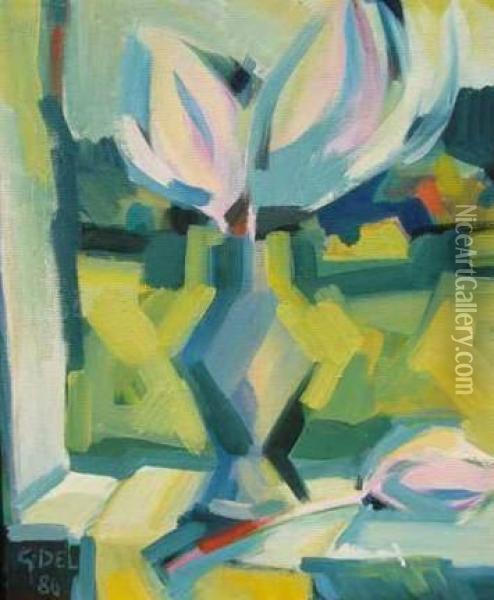 Bouquet 1986 Oil Painting - Giorgio Gandini Del Grano