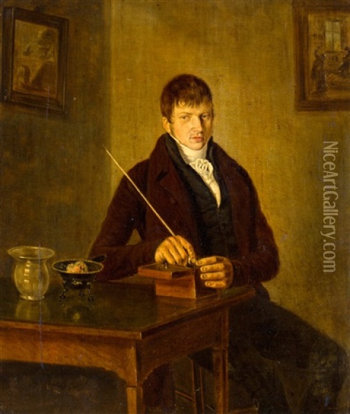 Portret Van Johannes Reekers (1790-1858) Oil Painting - Johannes Reekers