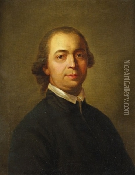 Portrat Johann Gottfried Von Herder (+ Portrat Karoline Herder Geb. Flachsland; 2 Works) Oil Painting - Anton Graff