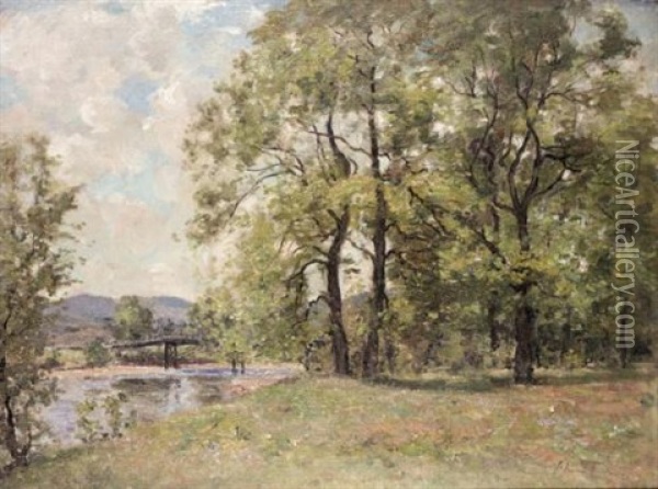 A Summer's Day Oil Painting - Joseph Morris Henderson