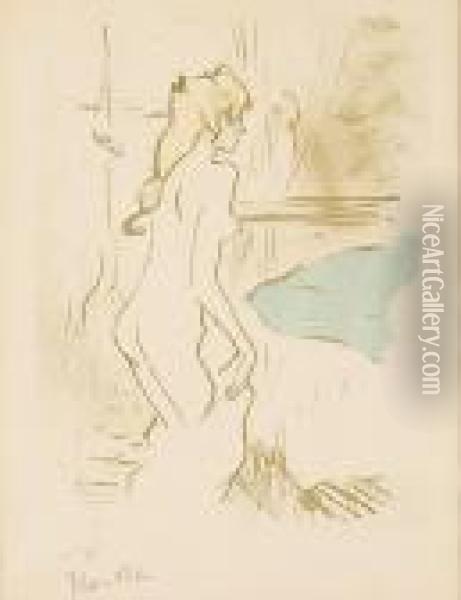 Etude De Femme Oil Painting - Henri De Toulouse-Lautrec