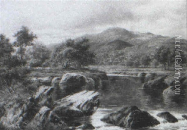 At Bettws-y-coed Oil Painting - William Henry Mander