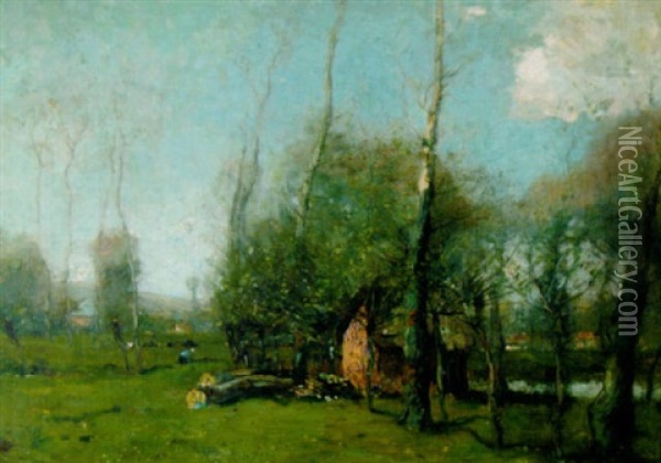 Cottage Near The Village Oil Painting - Henry Ward Ranger