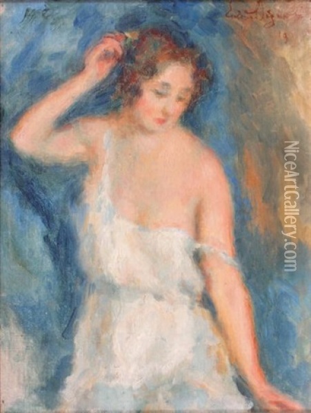 Le Modele Oil Painting - Lucien Rene Mignon