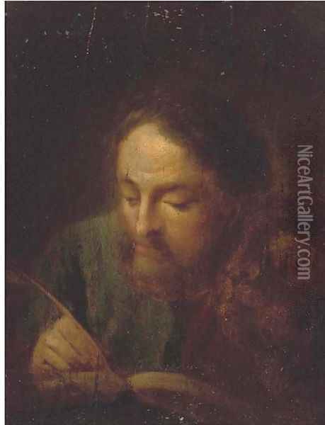 Saint Luke Oil Painting - Giovanni Battista Piazzetta