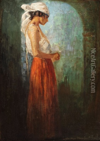 La Poarta Oil Painting - Nicolae Vermont