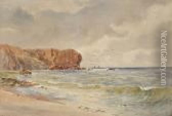 Coastal Scene Oil Painting - Frederick Charles Dixey