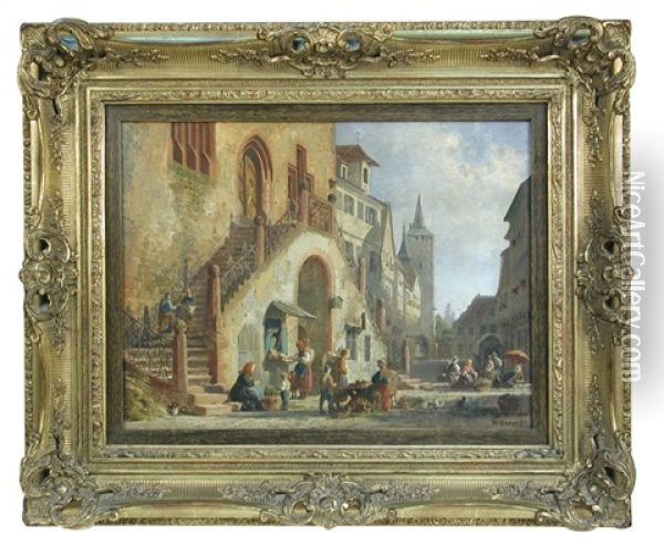 View Of Bassenheim Oil Painting - Karl Weysser