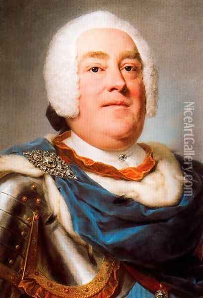 Frederick Augustus II, Elector of Saxony and king of Poland Oil Painting - Anton Raphael Mengs