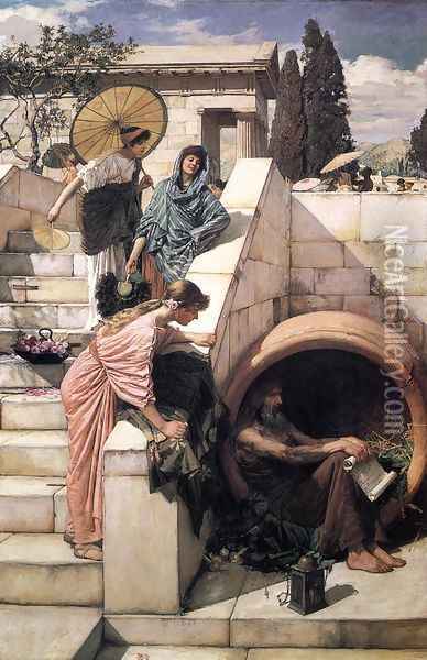 Diogenes 1882 Oil Painting - John William Waterhouse