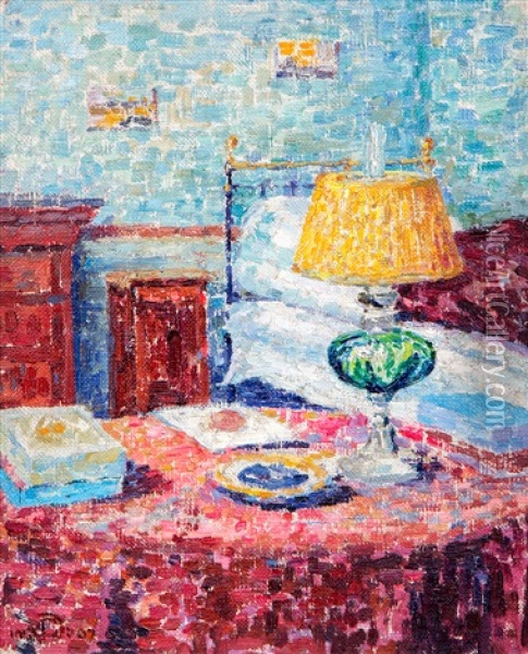 The Bedroom Oil Painting - Henri Ottevaere