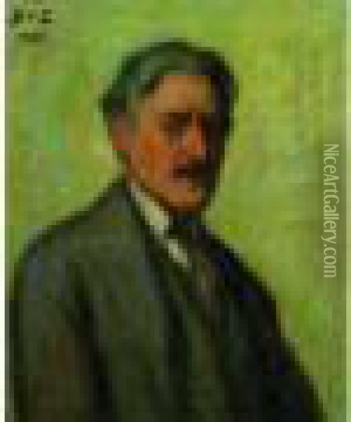 Portrait D'homme Oil Painting - Georges dEspagnat