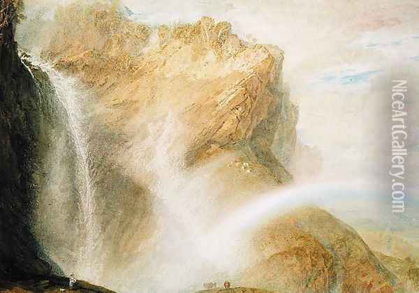 Upper Falls of the Reichenbach Oil Painting - Joseph Mallord William Turner