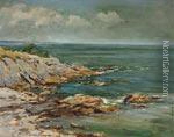 A Rocky Coast Oil Painting - Constantin Alexandr. Westchiloff