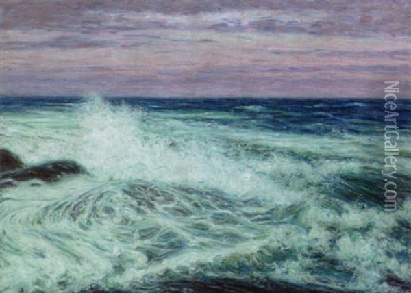 Vesterhavet Oil Painting - Karl Nordstroem