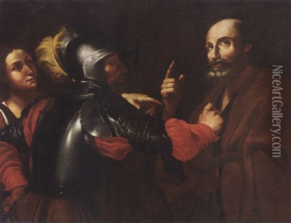 The Denial Of Saint Peter Oil Painting -  Caravaggio