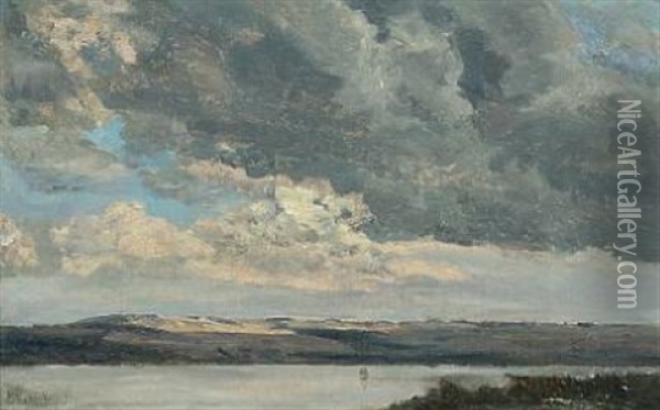 Landscape From Munkebjerg Oil Painting - Godfred Christensen