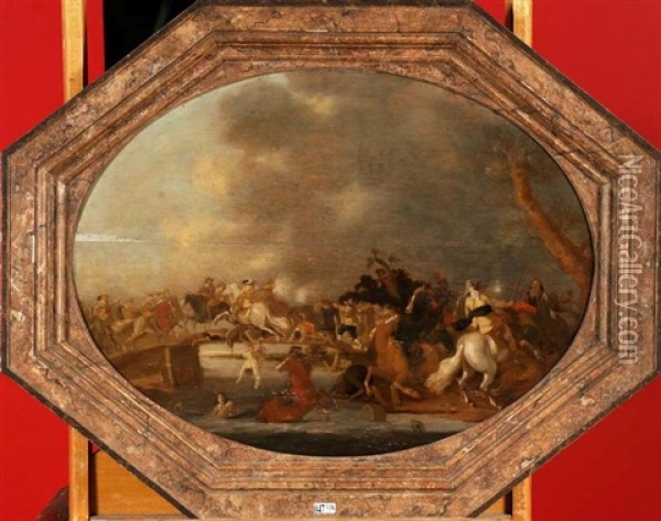 Charge De La Cavalerie Oil Painting - Palamedes Palamedesz the Elder