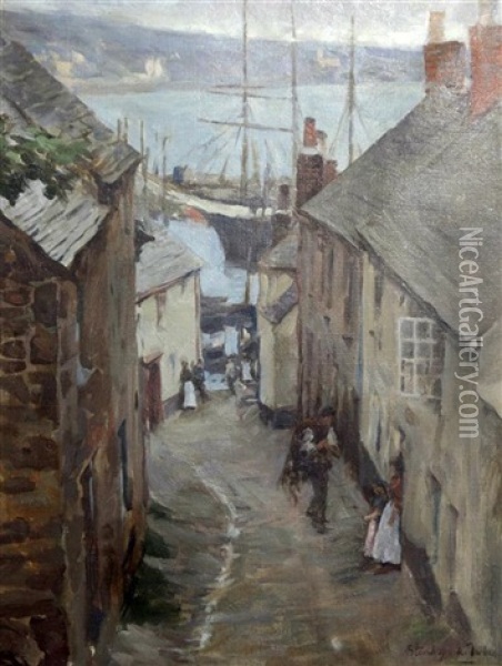 Newlyn, Cornwall Oil Painting - Stanhope Forbes