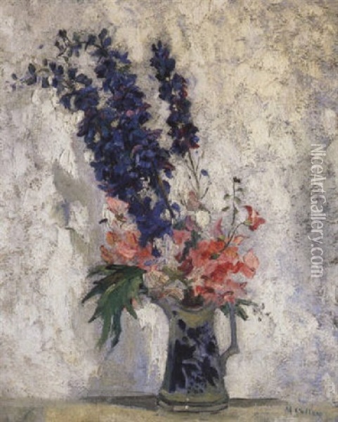 Still Life With Flowers Oil Painting - Maurice Galbraith Cullen